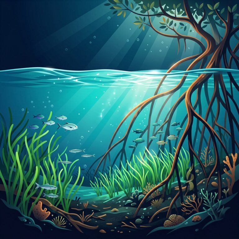 Blue Carbon Ecosystems: Coastal Wetlands as Climate Shields