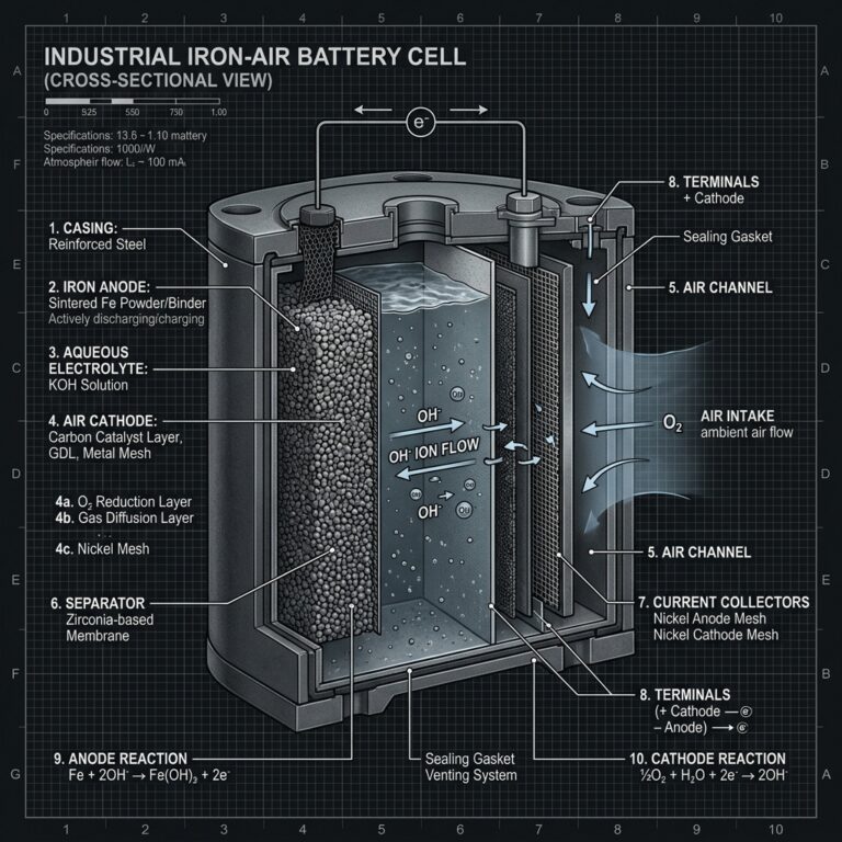 Iron-Air Batteries: Decarbonizing Grid-Scale Energy Storage