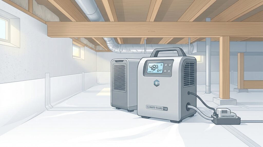 Home Humidity & Crawlspace Dehumidifier Check for Mold Season