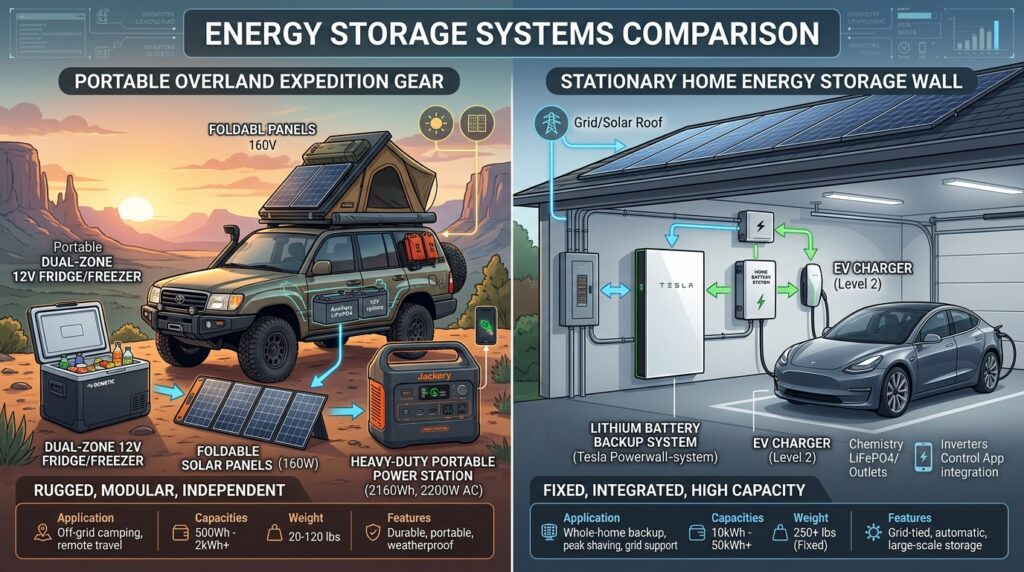 Overland Trip Cooling & Gear Loadout vs Home Battery Backup