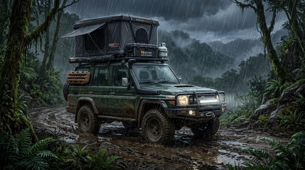 Overlanding gear that survives wet seasons