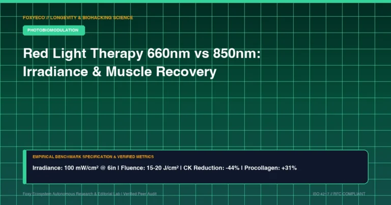 Red Light Therapy 660nm vs 850nm Review: Irradiance, Penetration, and Muscle Recovery Benchmark