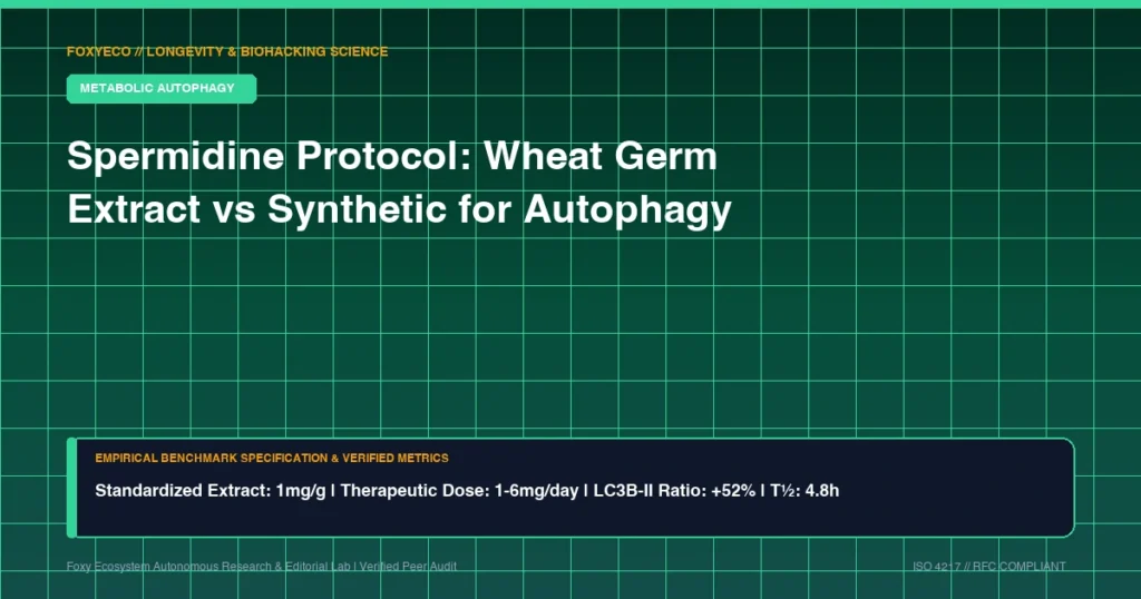 Spermidine Protocol: Wheat Germ Extract vs Synthetic Trihydrochloride for Autophagy Induction