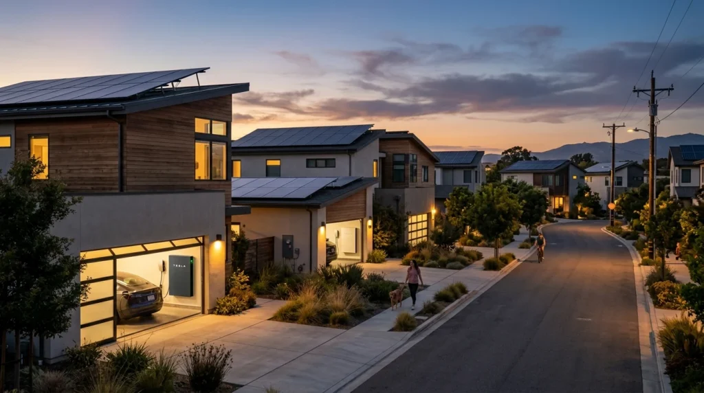 Residential smart battery aggregation virtual power plant in clean energy neighborhood
