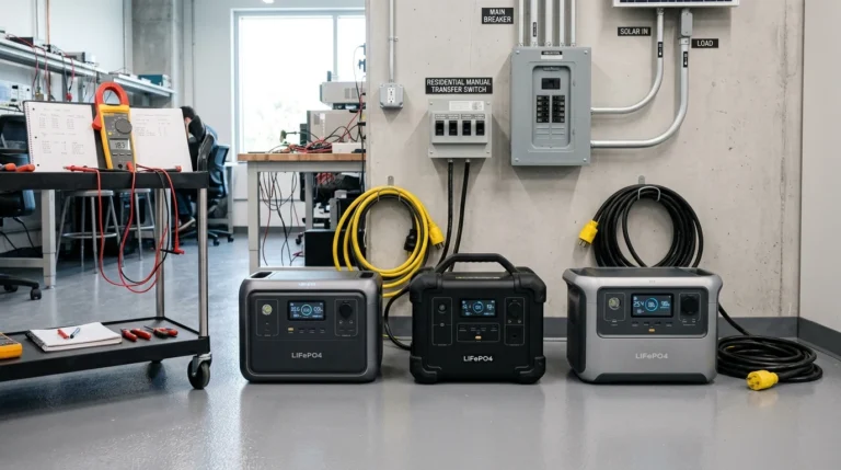 Whole-Home Backup & Off-Grid LiFePO4 Sizing Guide: ALLPOWERS vs BLUETTI vs Fossibot Inverter Efficiency Benchmarks